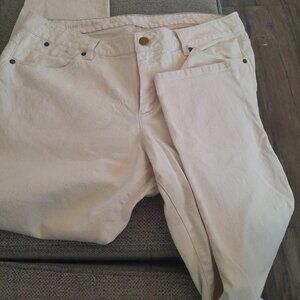 TALBOTS HERITAGE ANKLE BEIGE JEANS SIZE 16WP